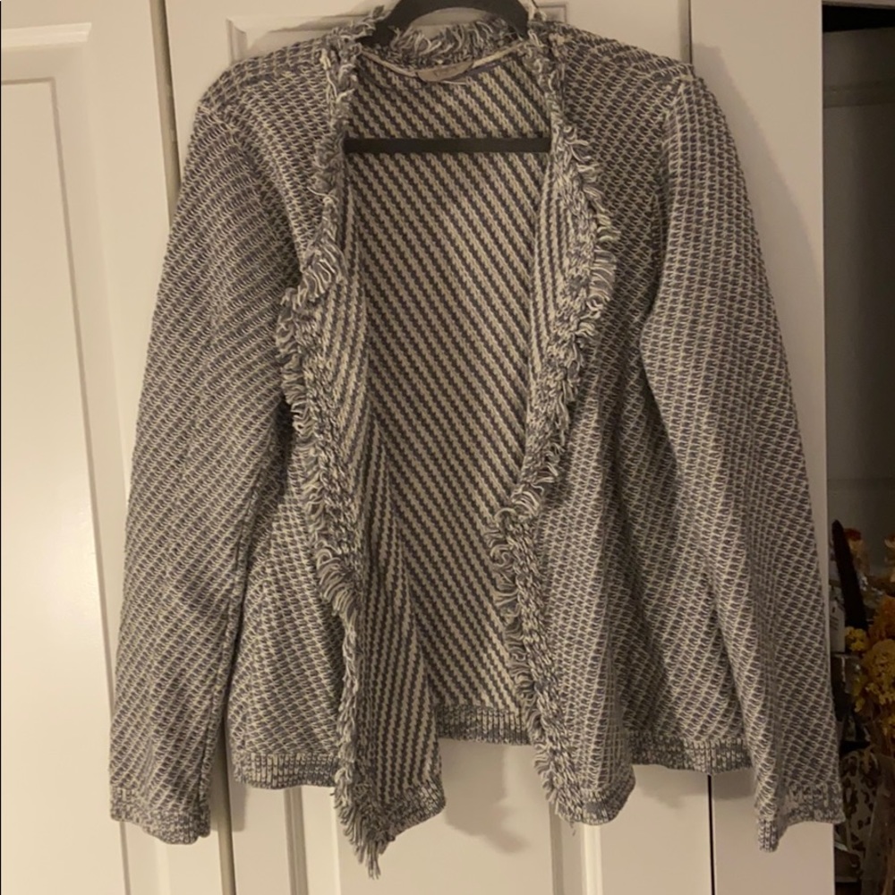 Loft fringed cardigan sweater